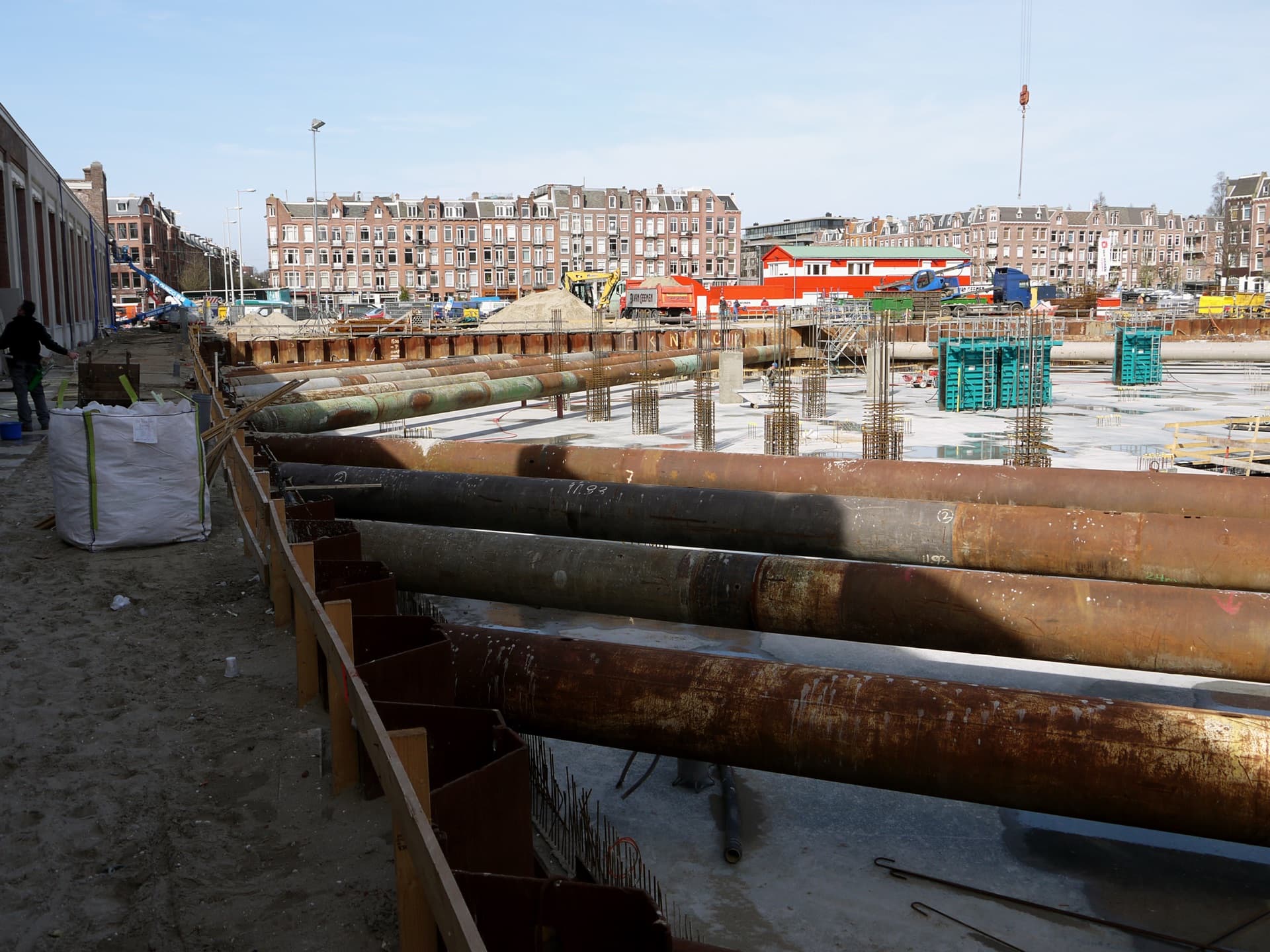 Voorbereid grondwerk op een bouwlocatie